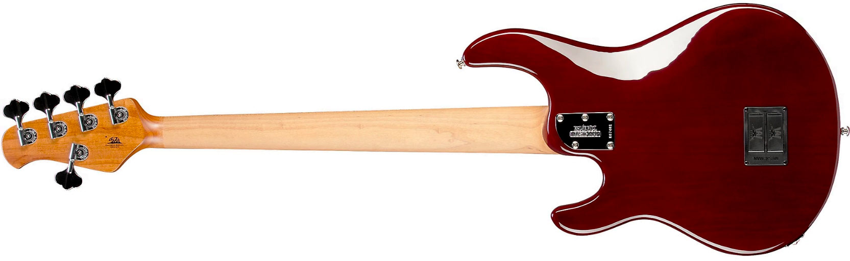 Music Man Stingray Special H 5c Active Mn +housse - Translucent Oxblood - Basse Électrique Solid Body - Variation 1