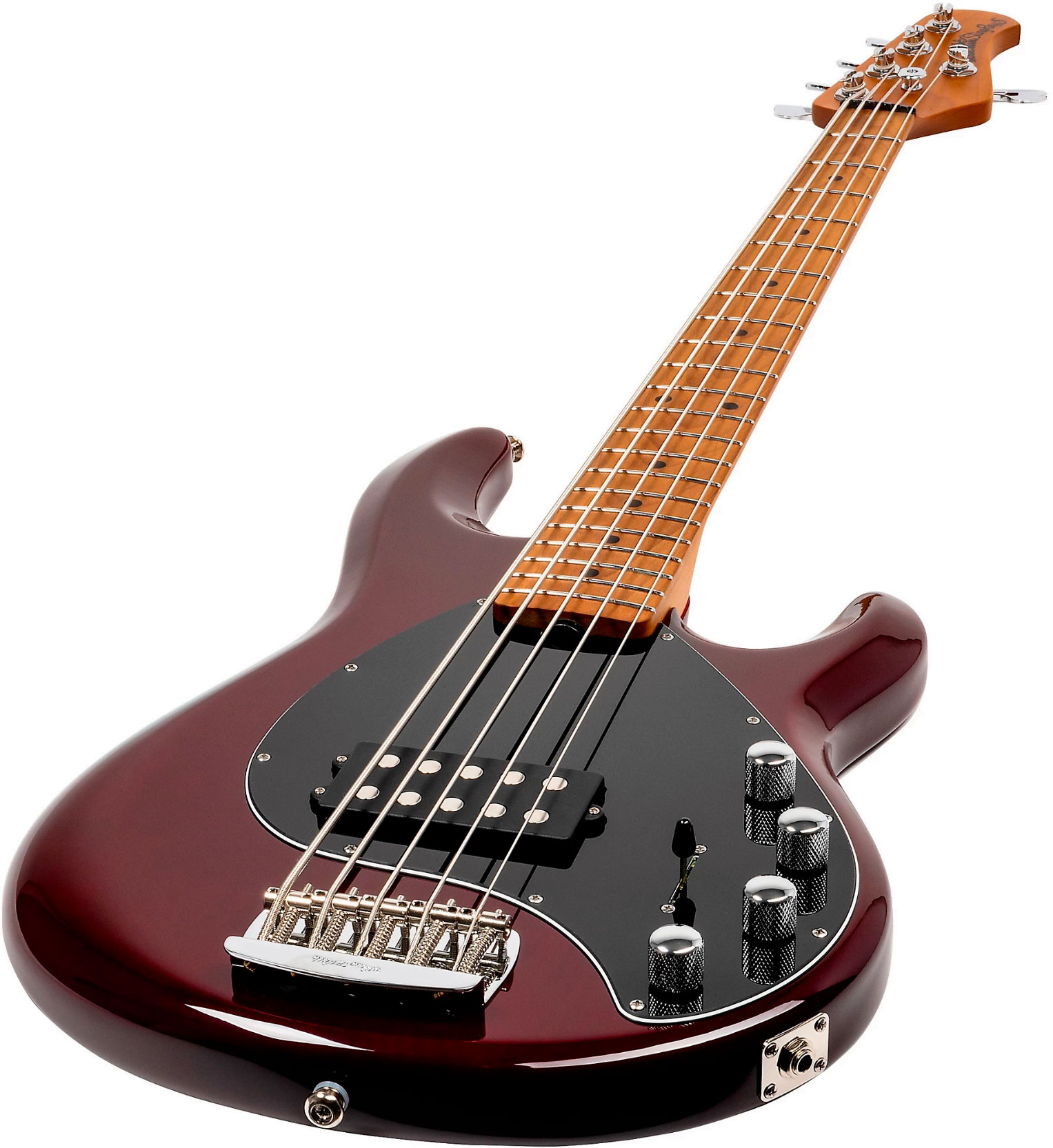 Music Man Stingray Special H 5c Active Mn +housse - Translucent Oxblood - Basse Électrique Solid Body - Variation 2