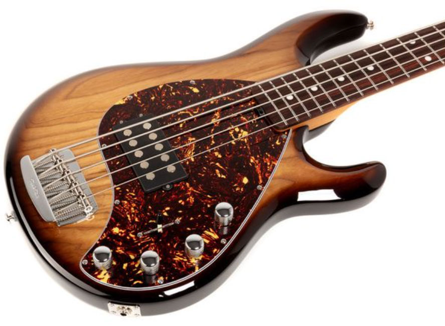 Music Man Stingray Special H 5c Active Rw +housse - Burnt Ends - Basse Électrique Solid Body - Variation 2