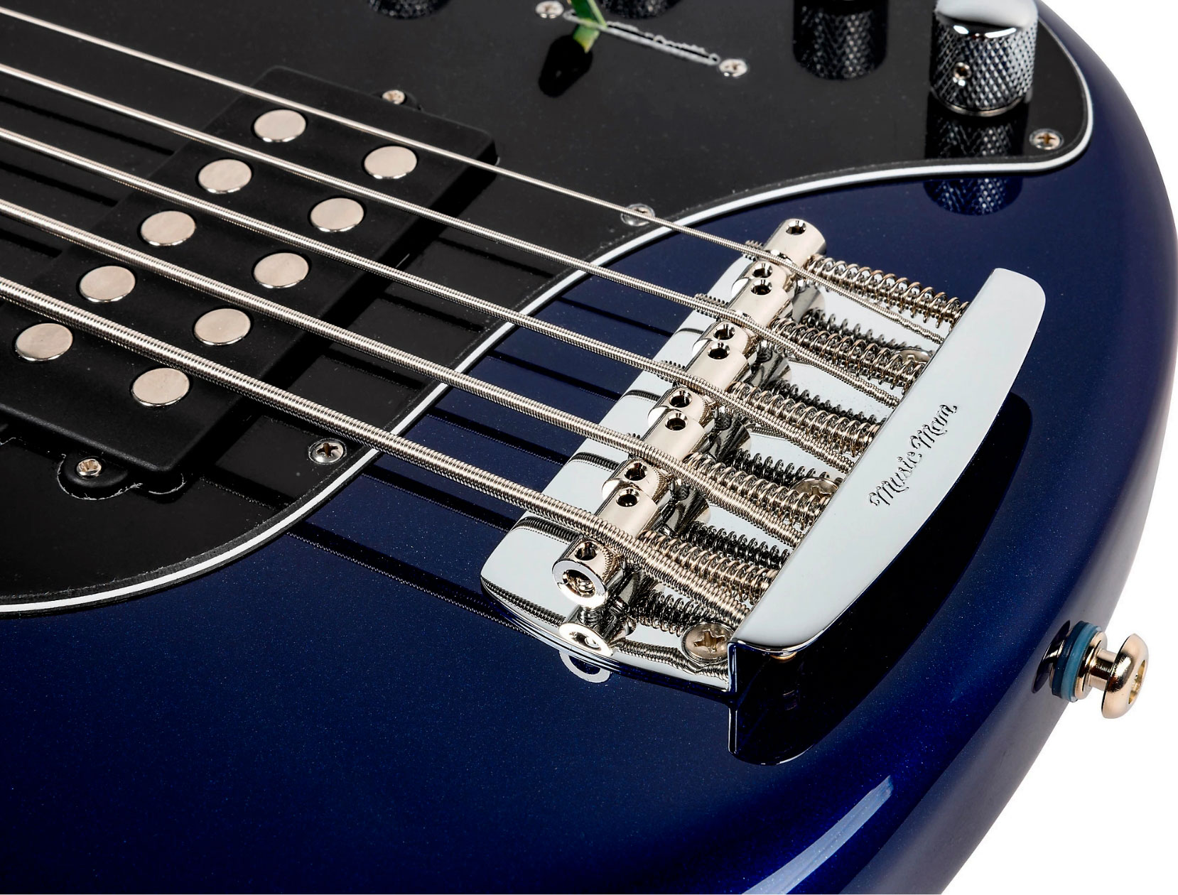 Music Man Stingray Special H 5c Active Rw +housse - Butane Blue - Basse Électrique Solid Body - Variation 4