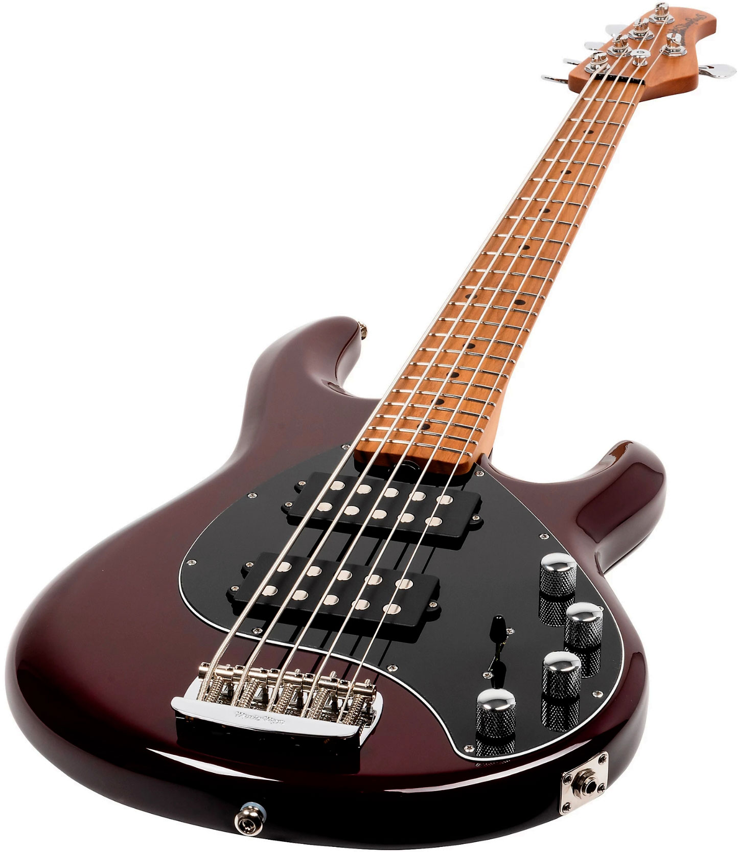 Music Man Stingray Special Hh 5c Active Mn +housse - Translucent Oxblood - Basse Électrique Solid Body - Variation 2