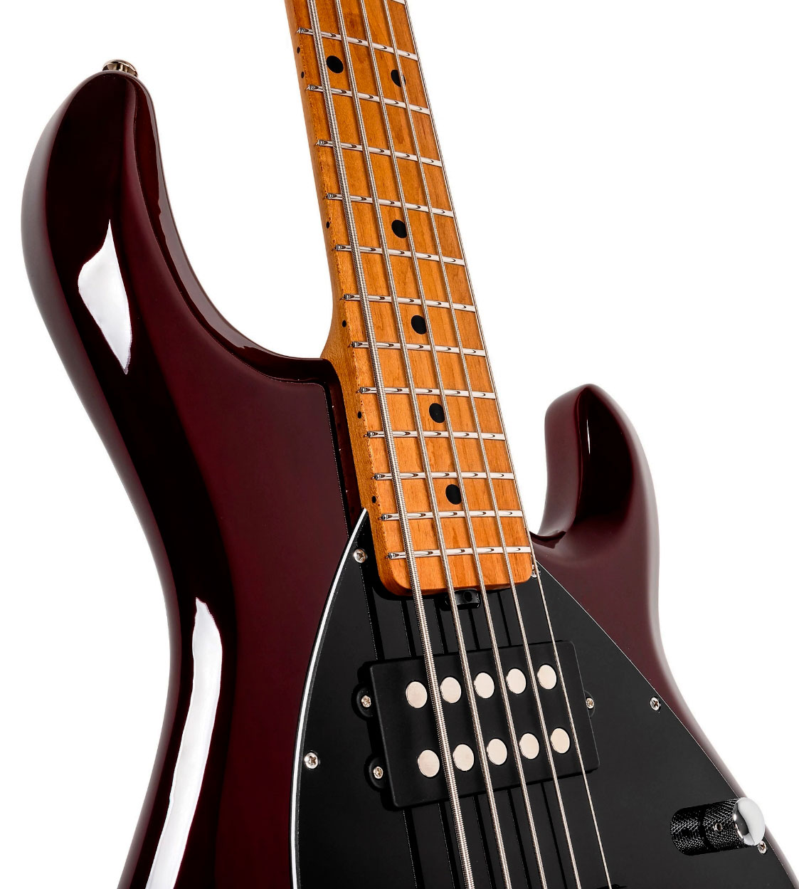 Music Man Stingray Special Hh 5c Active Mn +housse - Translucent Oxblood - Basse Électrique Solid Body - Variation 3