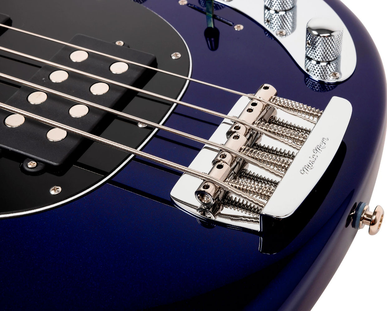 Music Man Stingray Special Hh Active Rw +housse - Butane Blue - Basse Électrique Solid Body - Variation 4