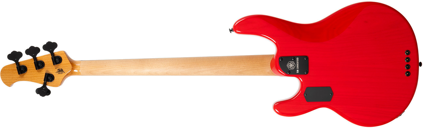 Music Man Tim Commerford Stingray Bass Active Signature Eb - Caliper Red - Basse Électrique Solid Body - Variation 1