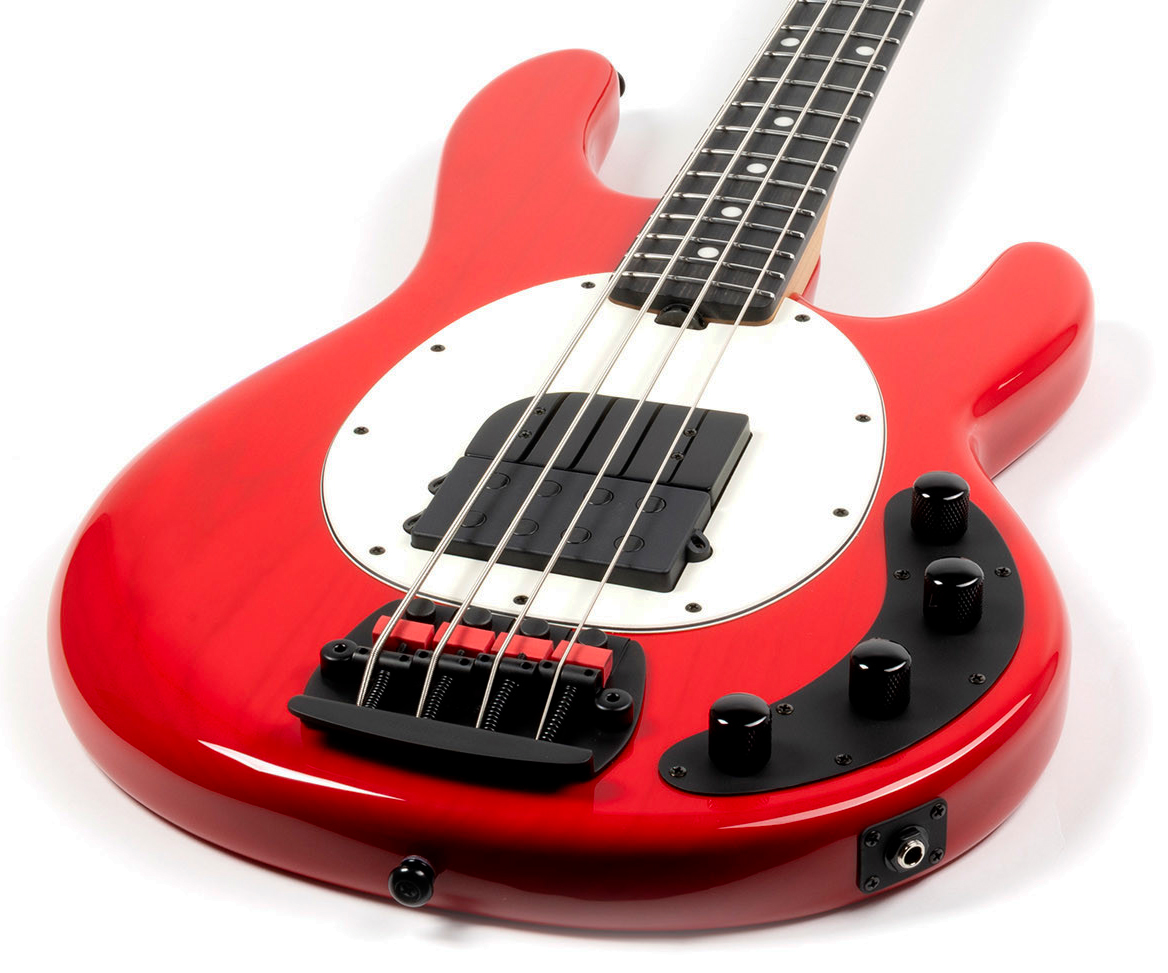 Music Man Tim Commerford Stingray Bass Active Signature Eb - Caliper Red - Basse Électrique Solid Body - Variation 2