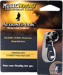Attache courroie  Music nomad Acousti-Lok strap lock pour jack métrique M9 x .75