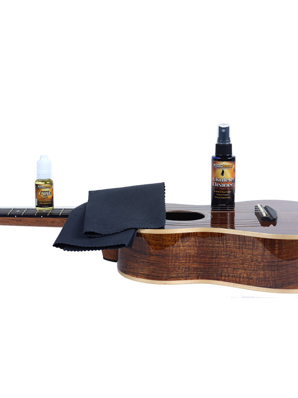 Music Nomad Kit De Nettoyage Ukulele - Nettoyant, F-one Et Chiffon Microfibre - Pack Ukulele - Variation 1