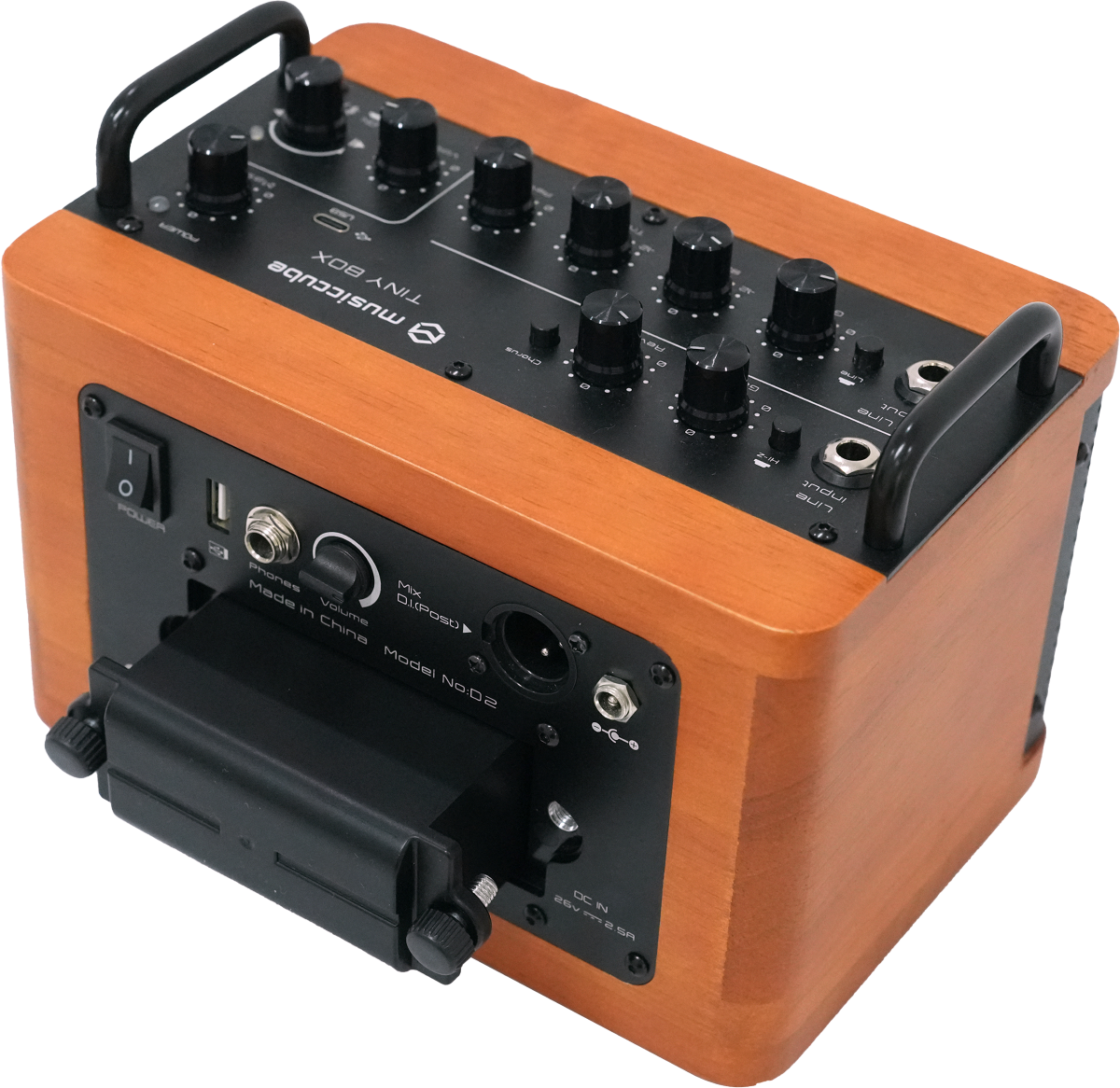 Musiccube Tiny Box D2 Dark Oak Wood - Sono Portable - Variation 4