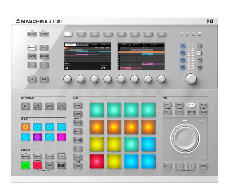 Native Instruments Maschine Studio Blanc - ContrÔleur Midi - Variation 3