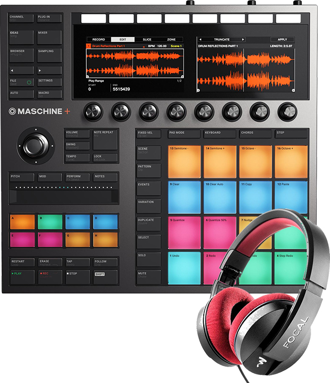 Native Instruments Maschine + Et Casque Focal Listen Pro - Sampleur / Groovebox - Main picture