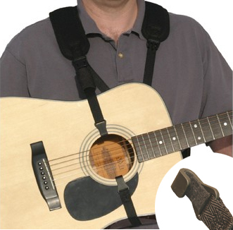 Neotech 570 Bk Acoustic Guitar Strap Black - Sangle Courroie - Main picture
