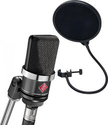 Pack micro Neumann TLM 102 BK + Filtre Anti pop