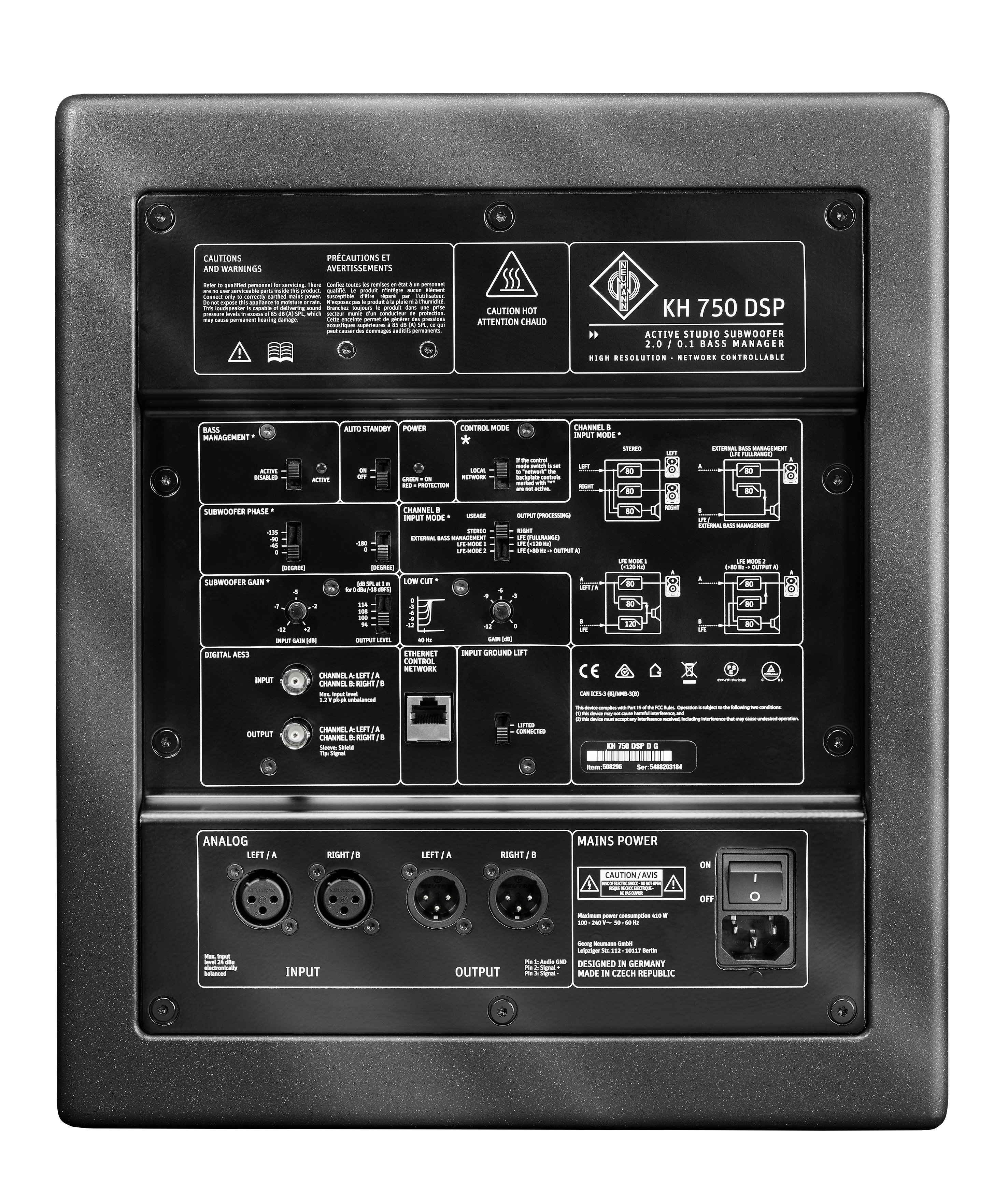 Neumann Kh 750 Dsp - Caisson De Basse Studio - Variation 1