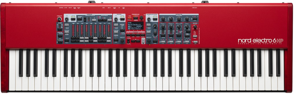 Nord Electro 6 Hp - Rouge - Clavier De ScÈne - Main picture