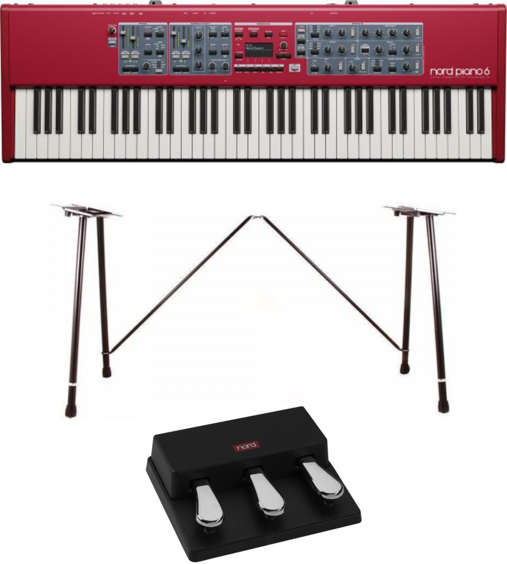 Nord Piano 6 73 + Triple Pedal 2 + Sup Pour Nord - Clavier De ScÈne - Main picture