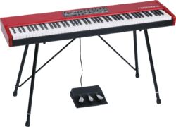 Pack clavier Nord Stage 4 73  + Stand+ pédalier - Rouge