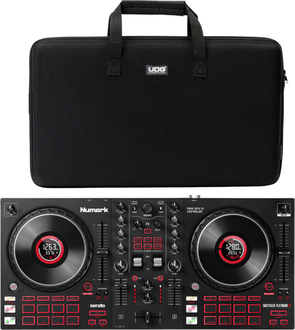 Numark Mixtrack Platinum Fx  + Udg U8302 Bl - Pack Dj Avec Housse/flight/decksaver - Main picture