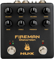 Pédale overdrive / distortion / fuzz Nux                            Fireman Dual Channel Distortion