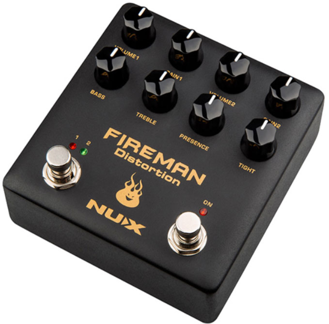 Nux Fireman Dual Channel Distortion Verdugo - PÉdale Overdrive / Distortion / Fuzz - Variation 1