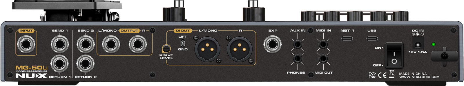 Nux Mg50 Li Guitar & Bass - Multi Effet Guitare Électrique - Variation 1