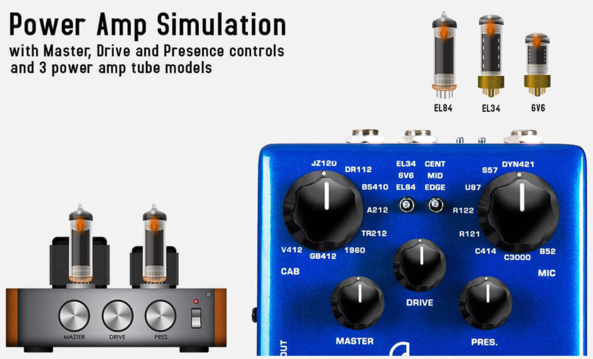 Nux Solid Studio Nss-5 Ir & Power Amp Simulator - Simulateur Baffle / Haut Parleur - Variation 3
