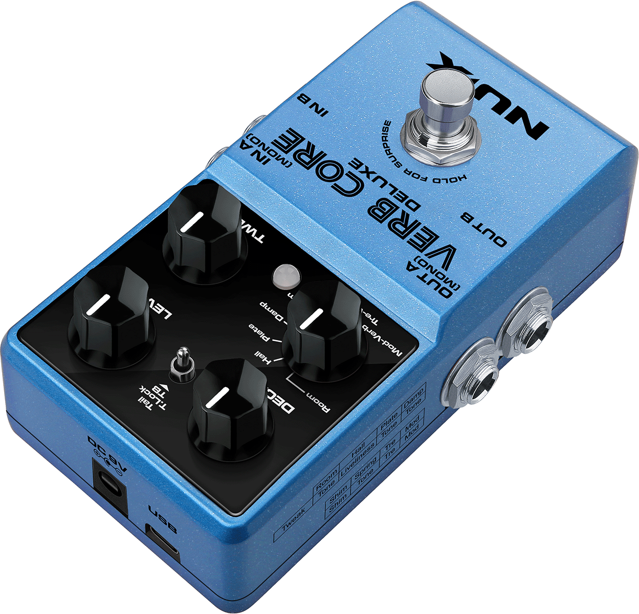 Nux Verb Core Deluxe Mk2 - PÉdale Reverb / Delay / Echo - Variation 2