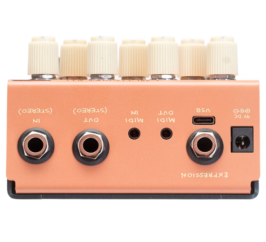Old Blood Noise Black Fountain Stereo Terracotta - PÉdale Reverb / Delay / Echo - Variation 2