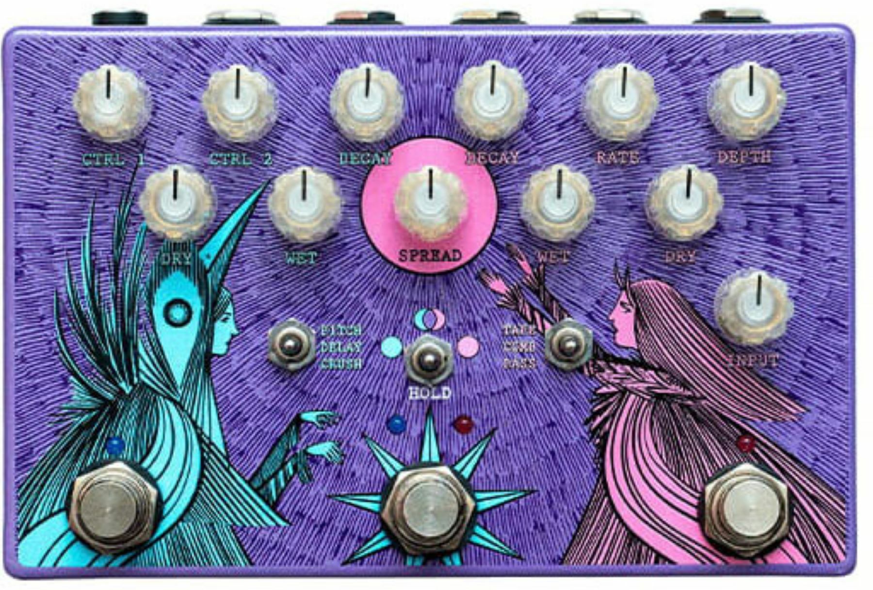Old Blood Noise Dark Light Ltd Dual Reverb - PÉdale Reverb / Delay / Echo - Main picture