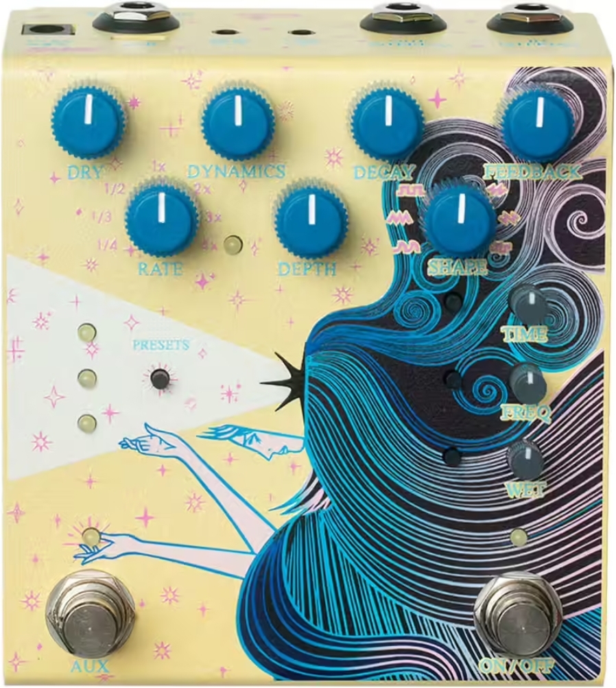 Old Blood Noise Sunlight Stereo Reverb Yellow - PÉdale Reverb / Delay / Echo - Main picture