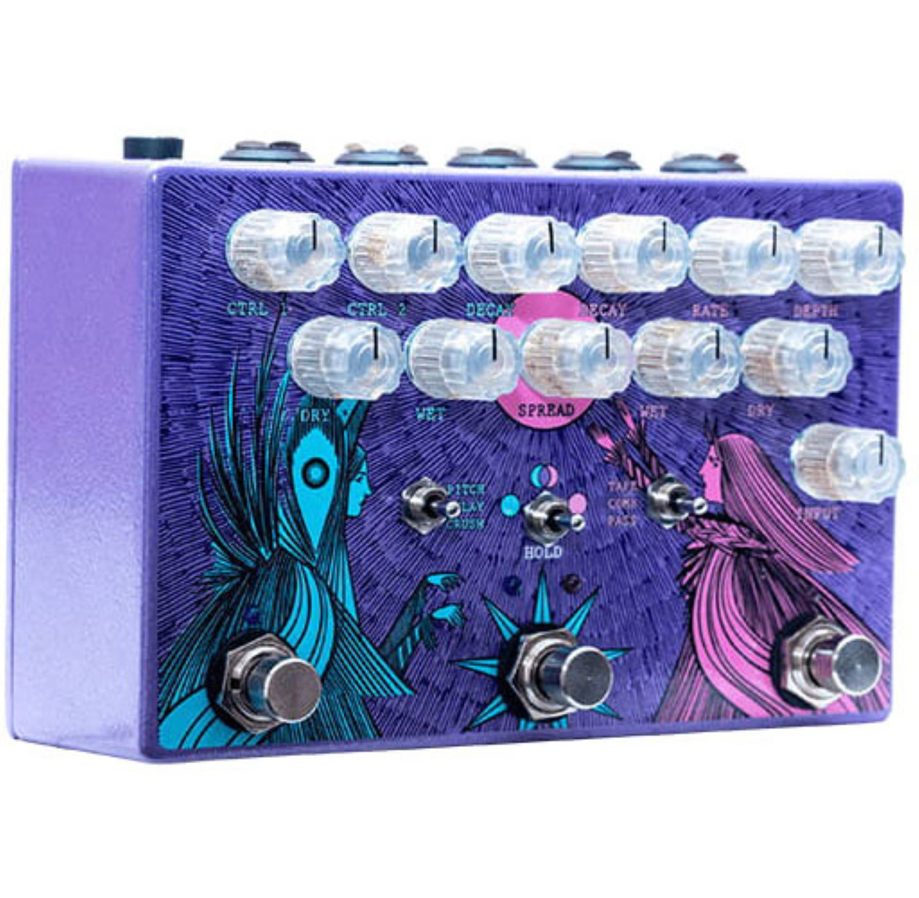 Old Blood Noise Dark Light Ltd Dual Reverb - PÉdale Reverb / Delay / Echo - Variation 2