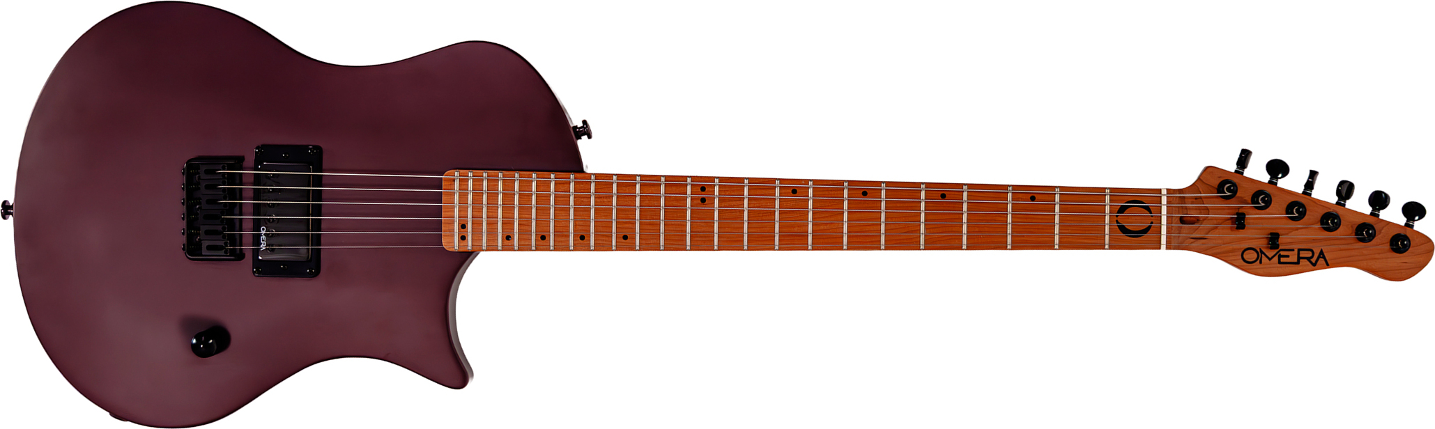 Omera Guitars Lesly 1h Ht Mn - Wine & Chocolate - Guitare Électrique Single Cut - Main picture
