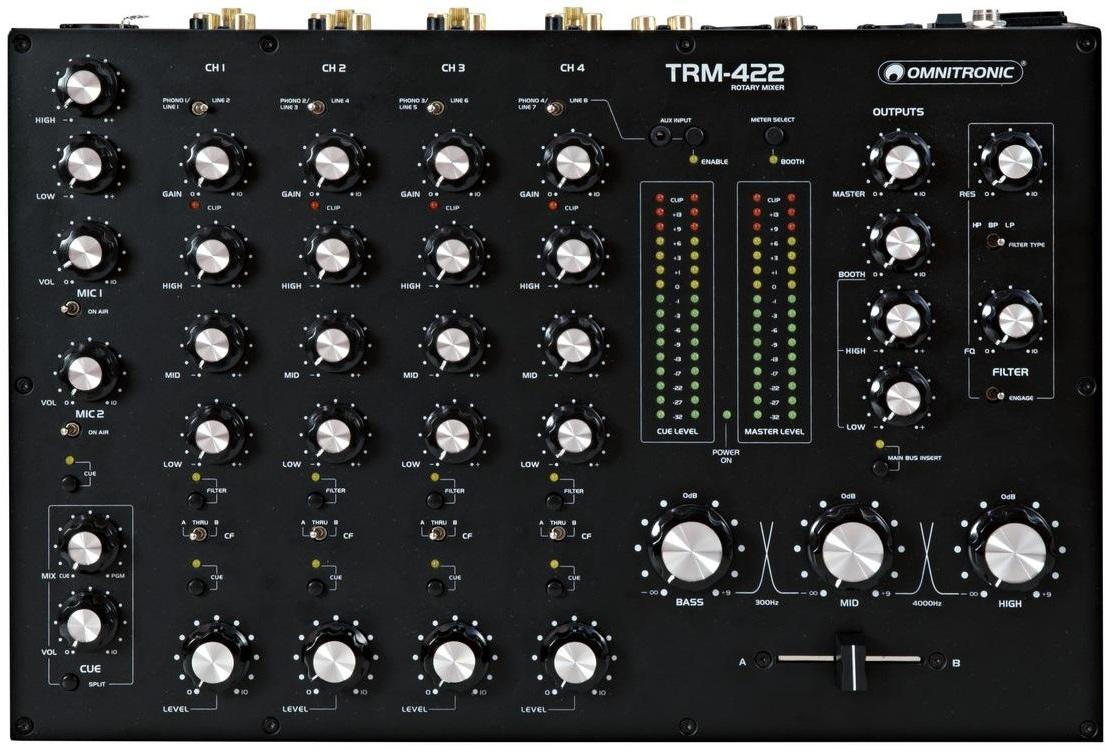 Table de mixage dj Omnitronic TRM 422