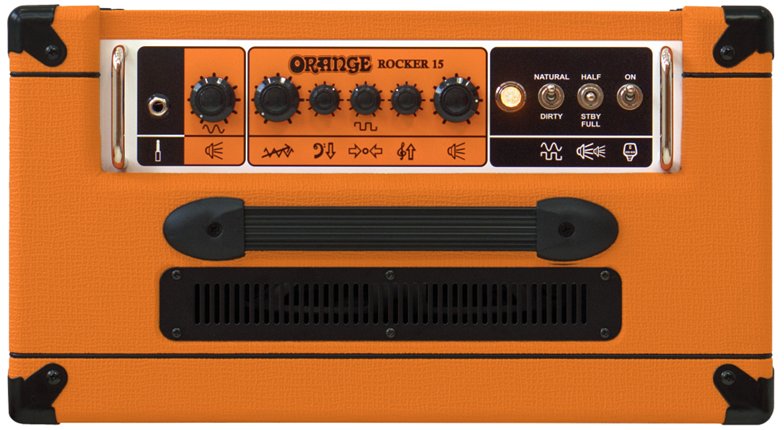 Orange Rocker 15 0.5/1/7/15w 1x10 Orange - Ampli Guitare Électrique Combo - Variation 3