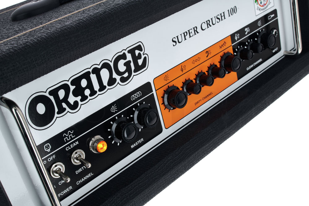 Orange Super Crush 100 Head 100w Black - Ampli Guitare Électrique TÊte / PÉdale - Variation 2