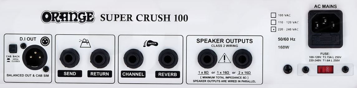 Orange Super Crush 100 Head 100w Orange - Ampli Guitare Électrique TÊte / PÉdale - Variation 3