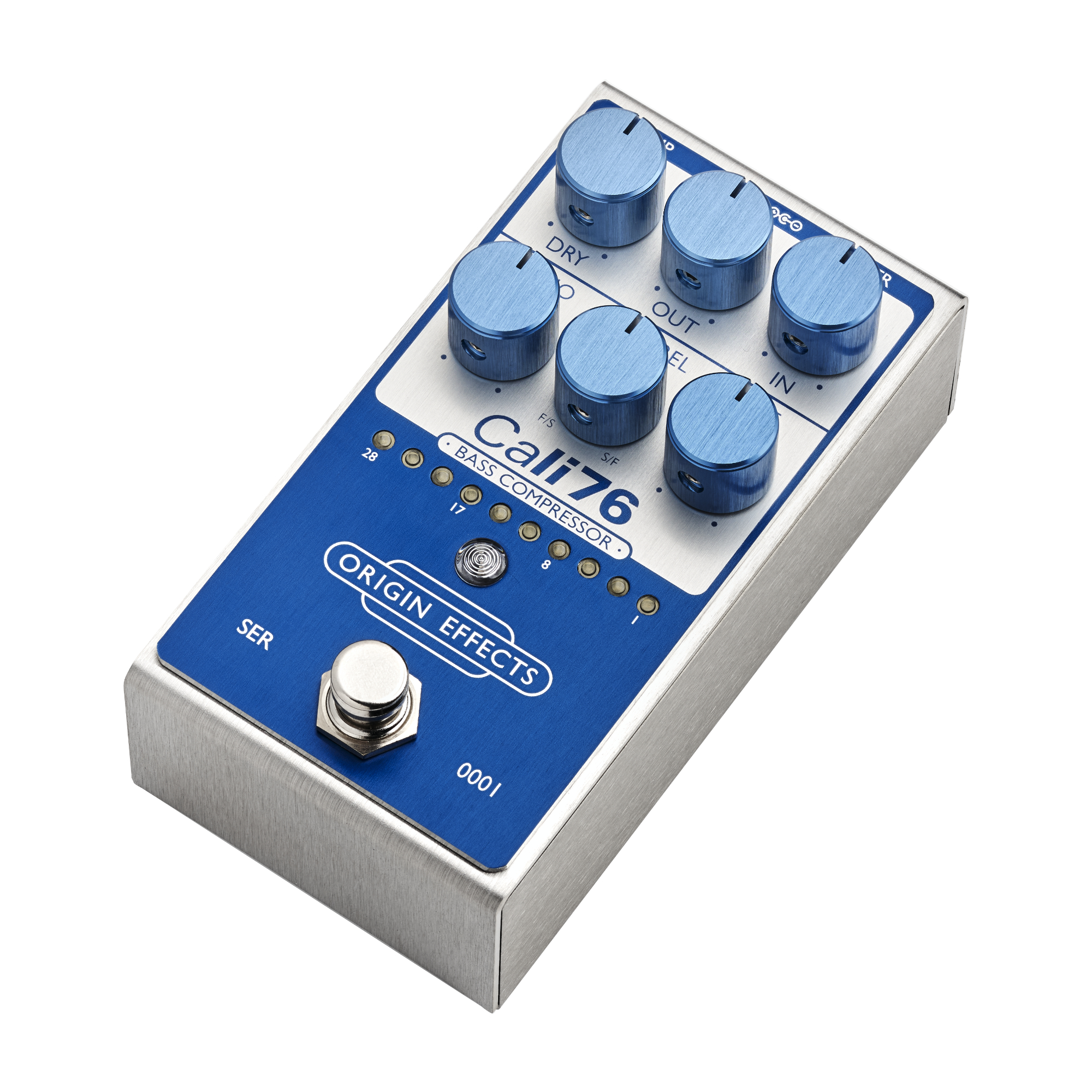 Origin Effects Cali76 Bass Compressor Super Vintage Blue 2024 - PÉdale Compression / Sustain / Noise Gate - Variation 1