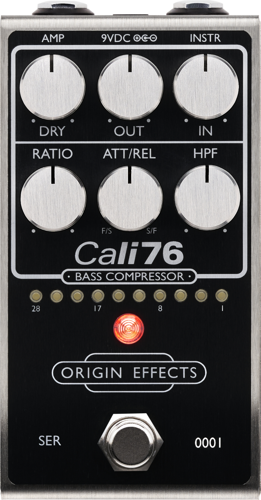 Origin Effects Cali76 Bass Compressor Black 2024 - PÉdale Compression / Sustain / Noise Gate - Main picture