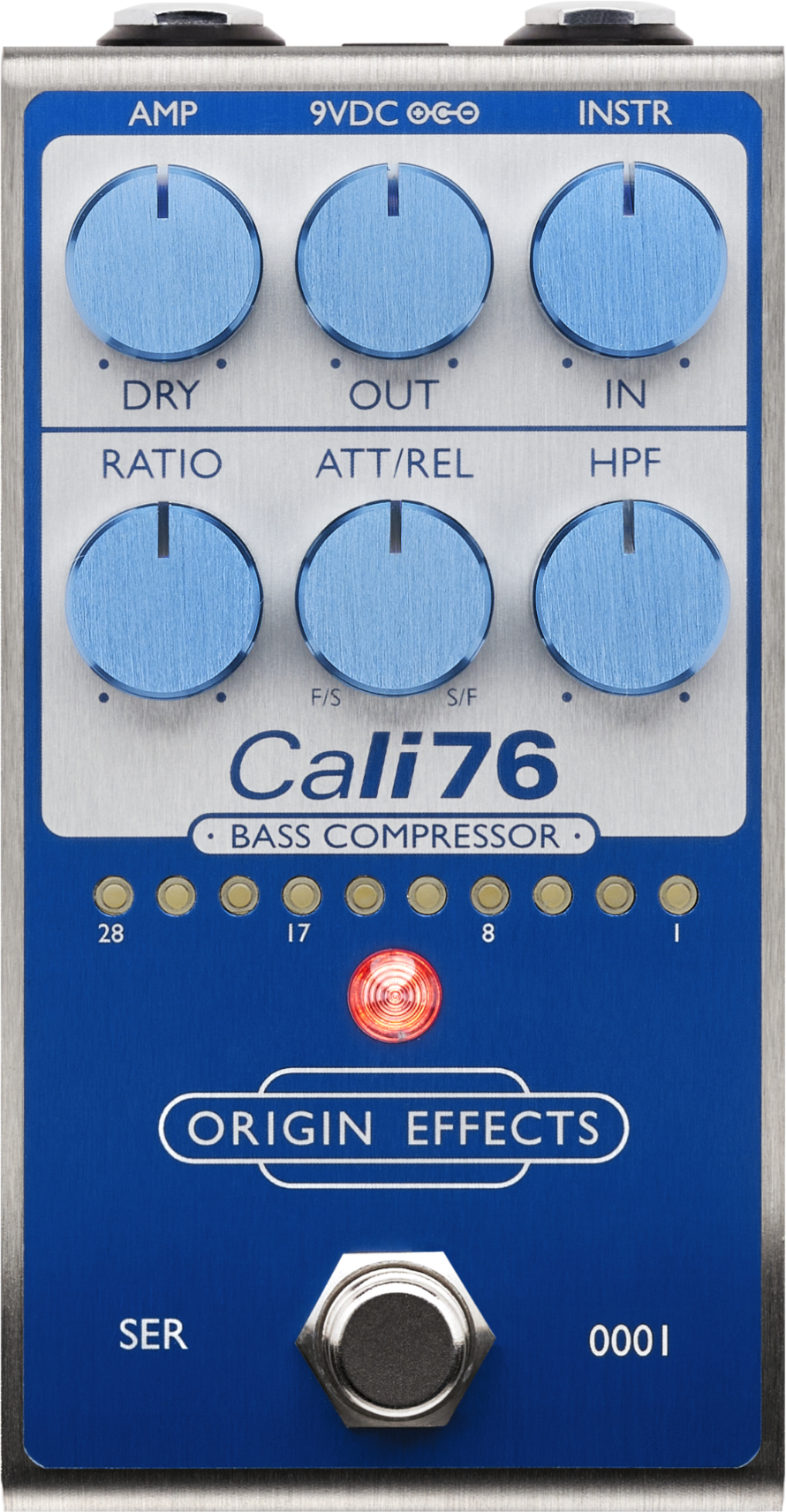 Origin Effects Cali76 Bass Compressor Super Vintage Blue 2024 - PÉdale Compression / Sustain / Noise Gate - Main picture
