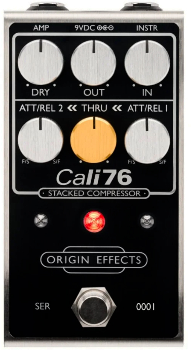 Origin Effects Cali76 Stacked Compressor Black - PÉdale Compression / Sustain / Noise Gate - Main picture
