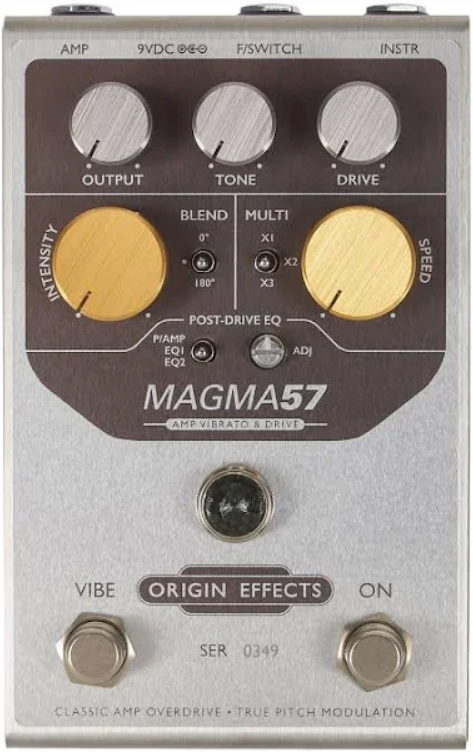 Origin Effects Magma 57 Amp Vibrato & Drive - PÉdale Chorus / Flanger / Phaser / Tremolo - Main picture