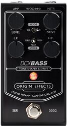 Pédale compression / sustain / noise gate basse Origin effects DCX BASS Black Edition