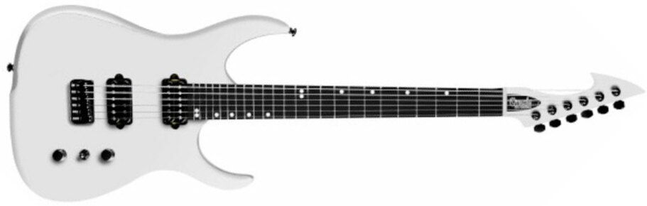 Ormsby Hype Gti-s 7 Standard Scale Hh Ht Eb - White Ermine - Guitare Électrique 7 Cordes - Main picture