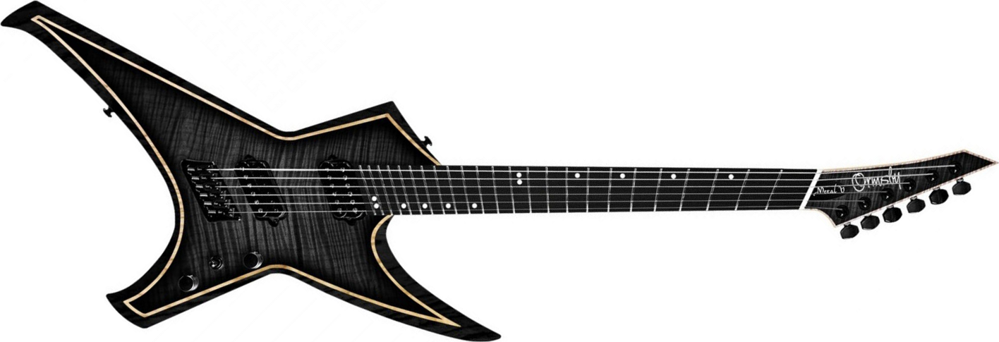 Ormsby Hype Gtr 8 Ltd Run 16 8c Multiscale 2h Ht Eb - Dahlia Black - Guitare Électrique Multi-scale - Main picture