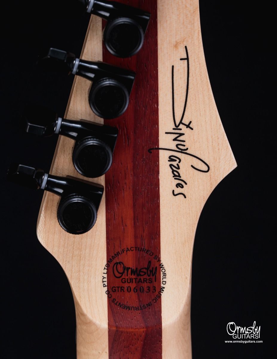 Ormsby Dino Cazares Dc Gtr 6 Signature Baritone H Seymour Duncan Ht Eb - Max Blak - Guitare Électrique Baryton - Variation 4