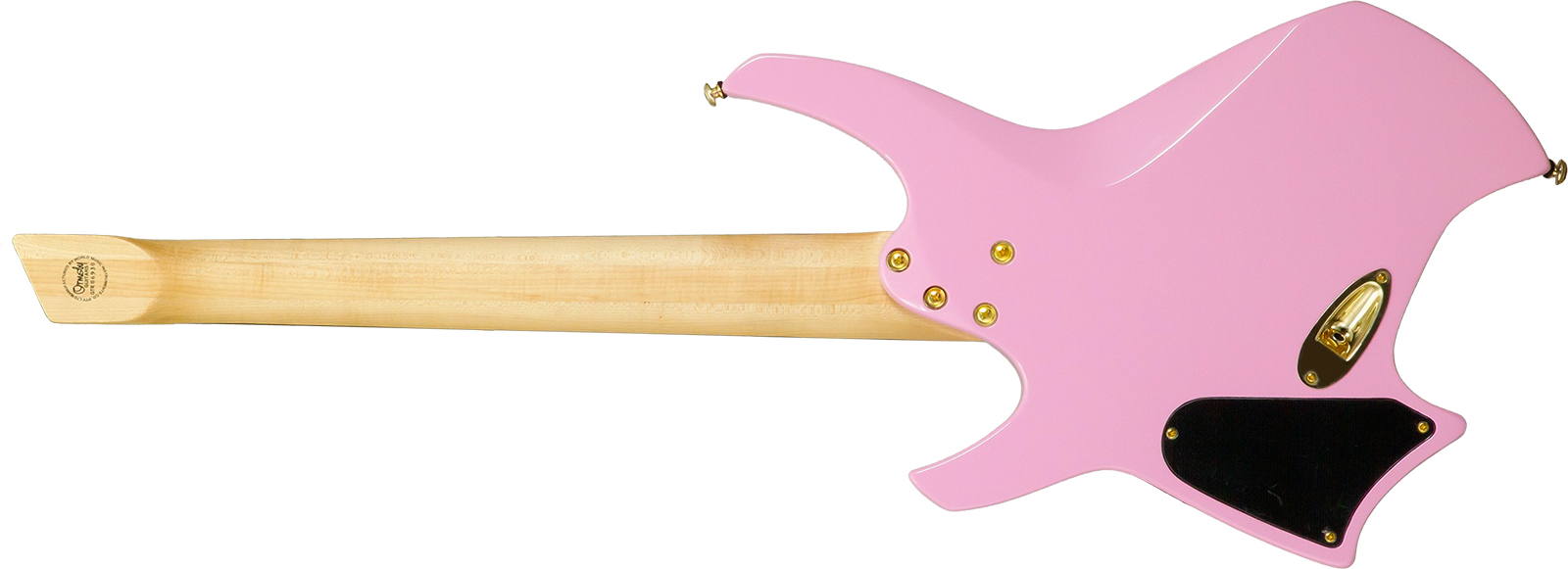 Ormsby Goliath Headless 7 Gtr Run 14 7c Multiscale 2h Ht Eb - Shell Pink - Guitare Électrique Multi-scale - Variation 1