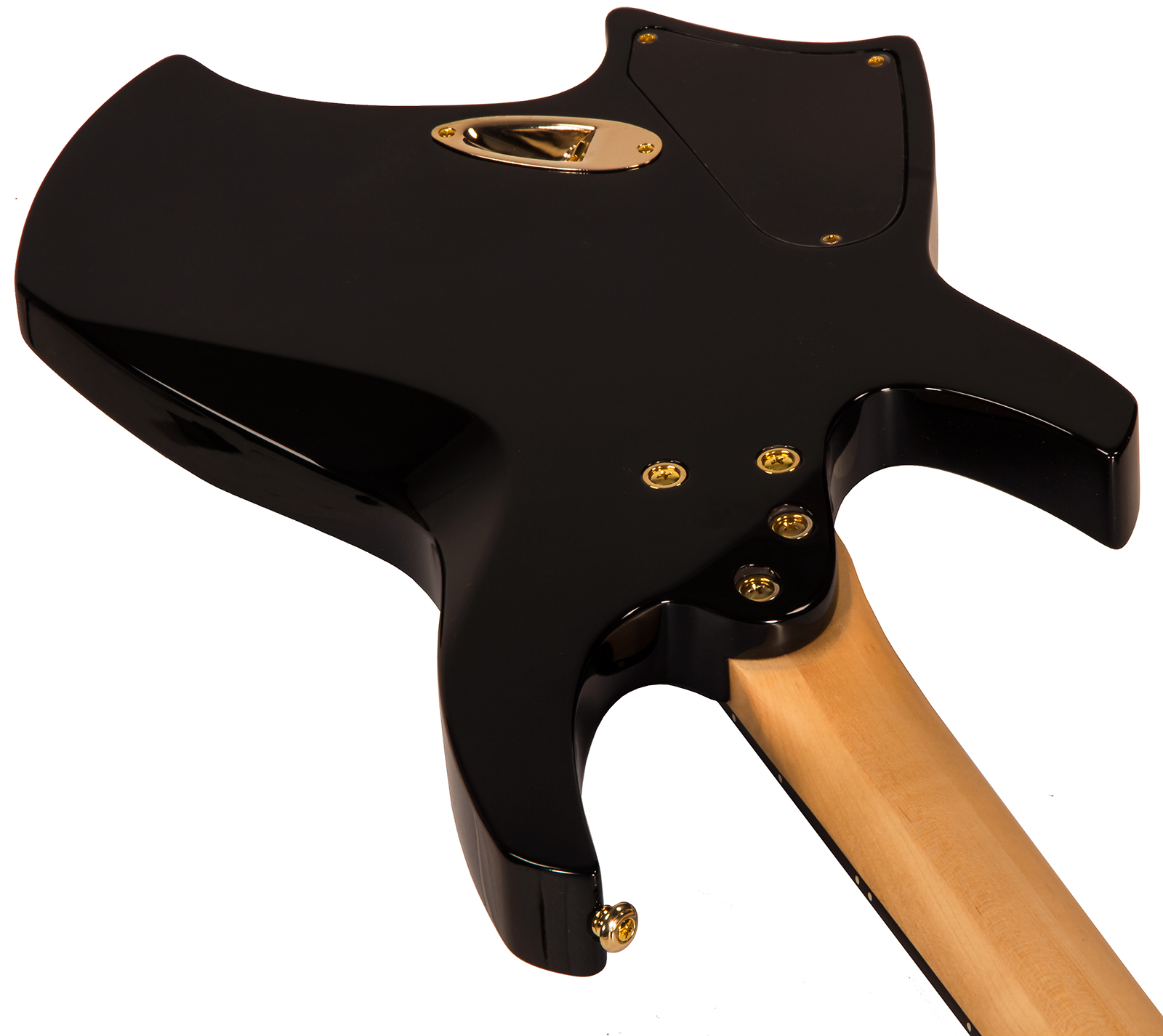 Ormsby Goliath Headless Gtr 6c Multiscale 2h Ht Eb - Tuxedo Black - Guitare Électrique Forme Str - Variation 5
