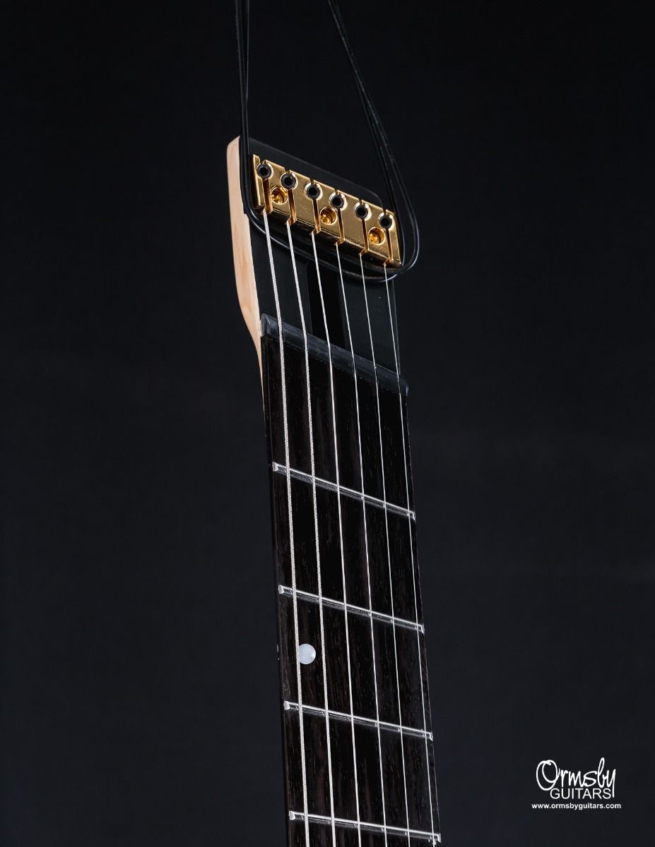 Ormsby Goliath Headless Gtr 6c Multiscale 2h Ht Eb - Tuxedo Black - Guitare Électrique Forme Str - Variation 2