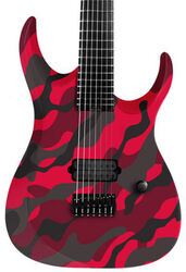 Guitare électrique 7 cordes Ormsby Dino Cazares DC GTR 7 Baritone - Red camo