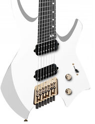 Guitare électrique multi-scale Ormsby Goliath Headless GTR 7 Run 14 - Ermine white