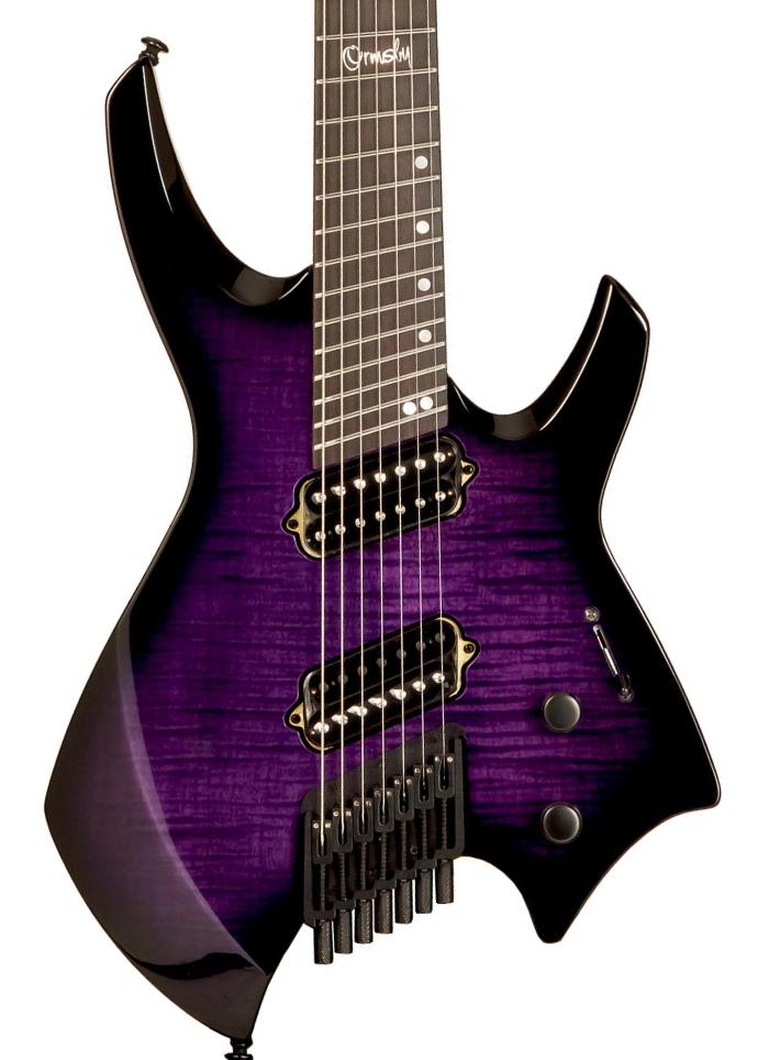 Guitare électrique multi-scale Ormsby Goliath Headless GTR Run 17 7-String - Purr pull